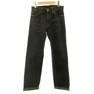 デニム パンツ ストレート TALONジップ 黒 ブラック W30 STK（2023/10