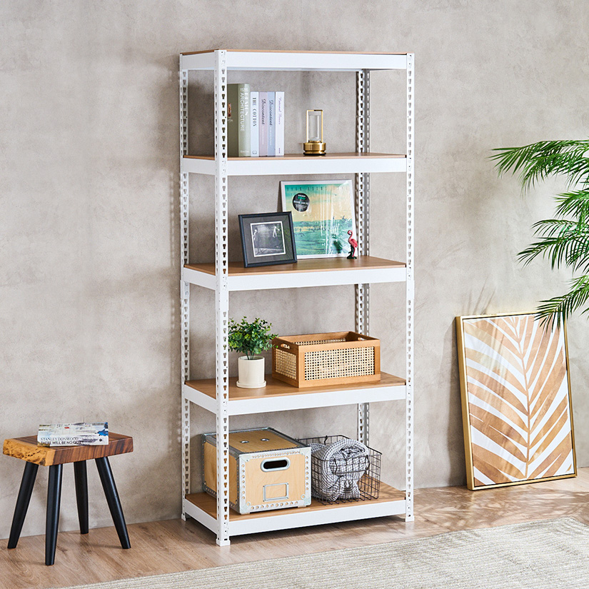 METAL＆WOOD RACK メタルウッドラック フリーラック 幅80 5段(幅81