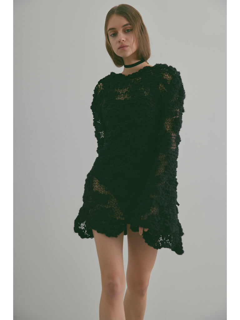 値下げVery brain Big Slub Yarn Tunic