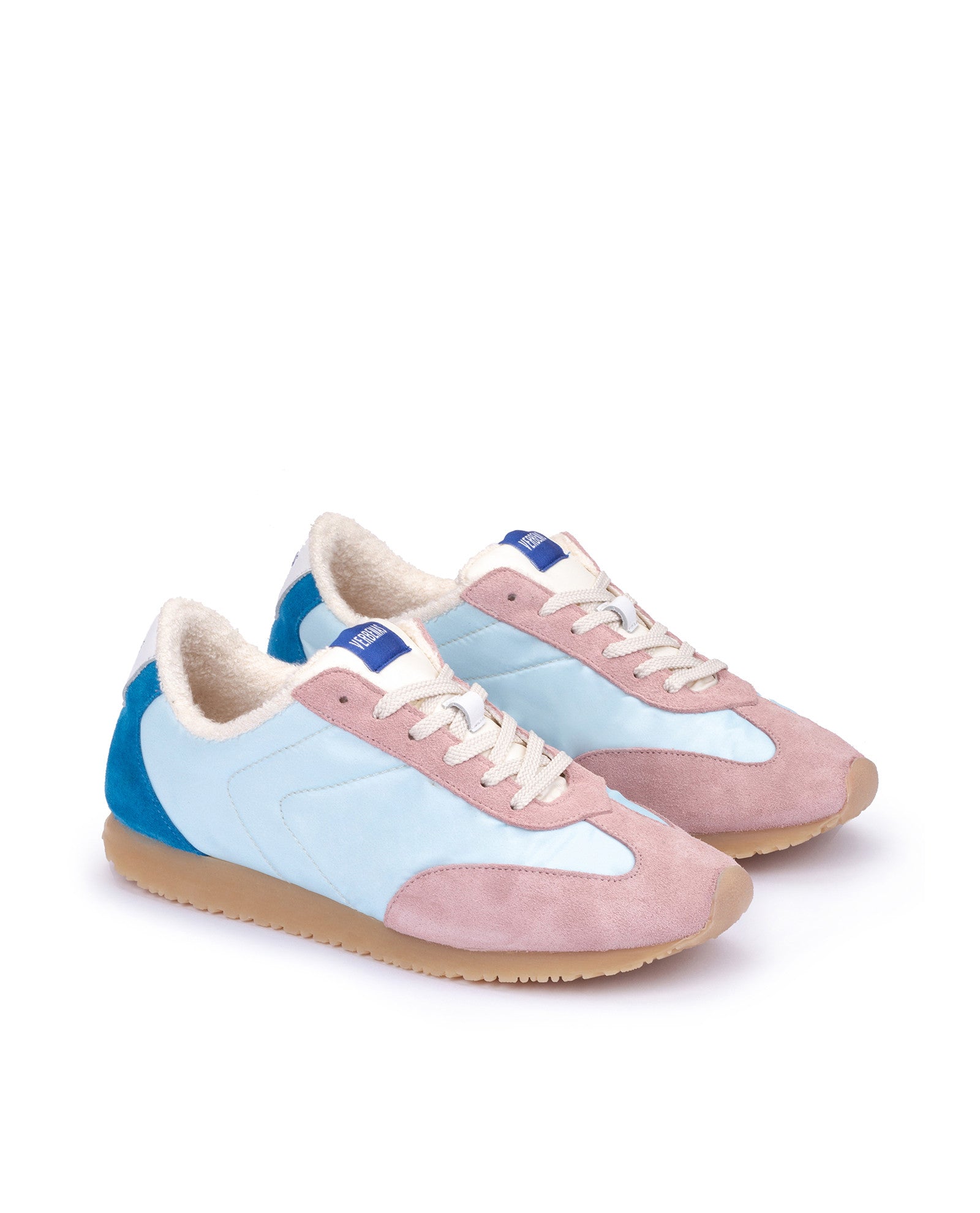 Women's Sneaker Nylon Suede Aquarium Blue | Verbenas