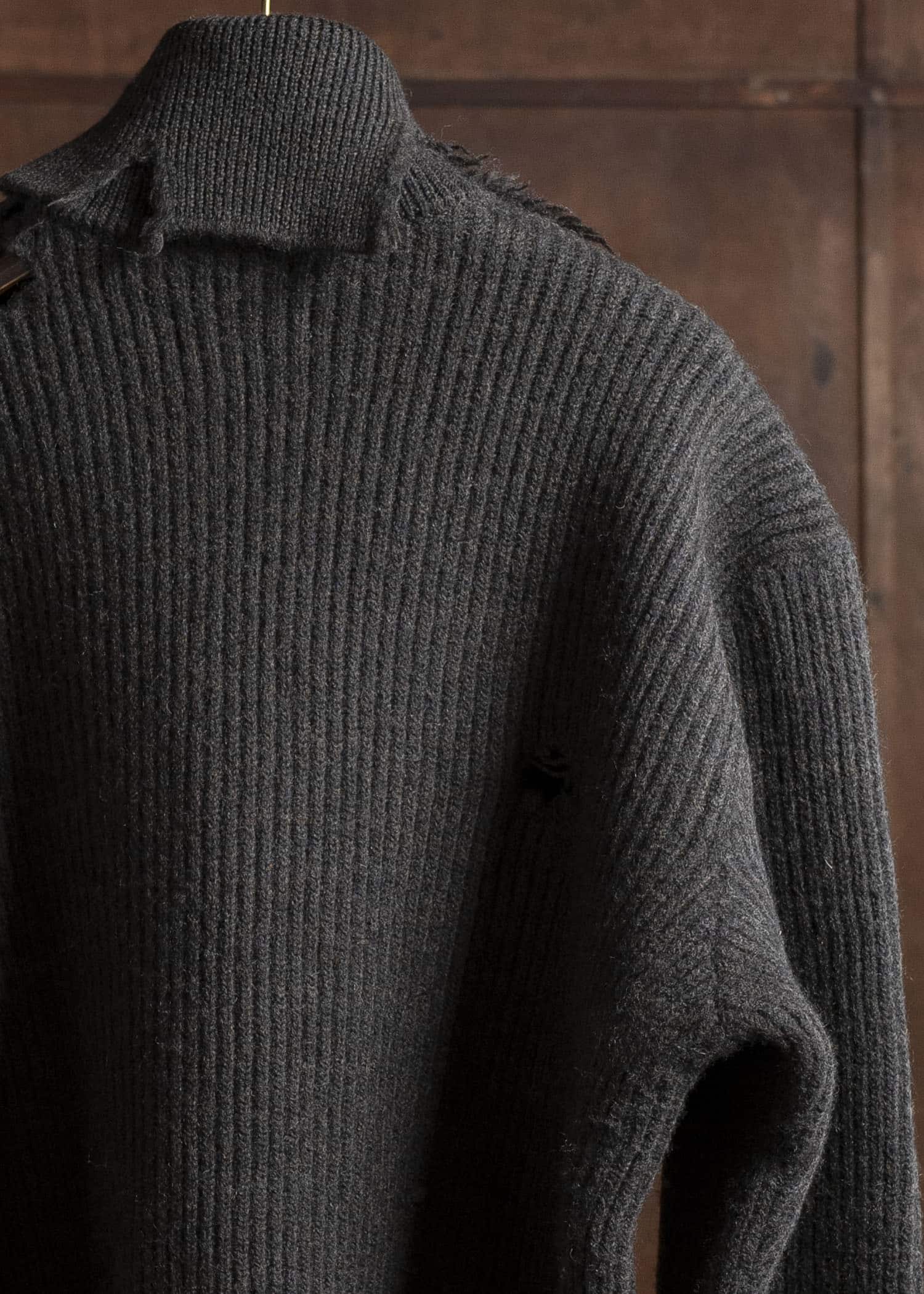 HED MAYNER 22AW Destroyed Turtle Neck Knit – VISION OF FASHION