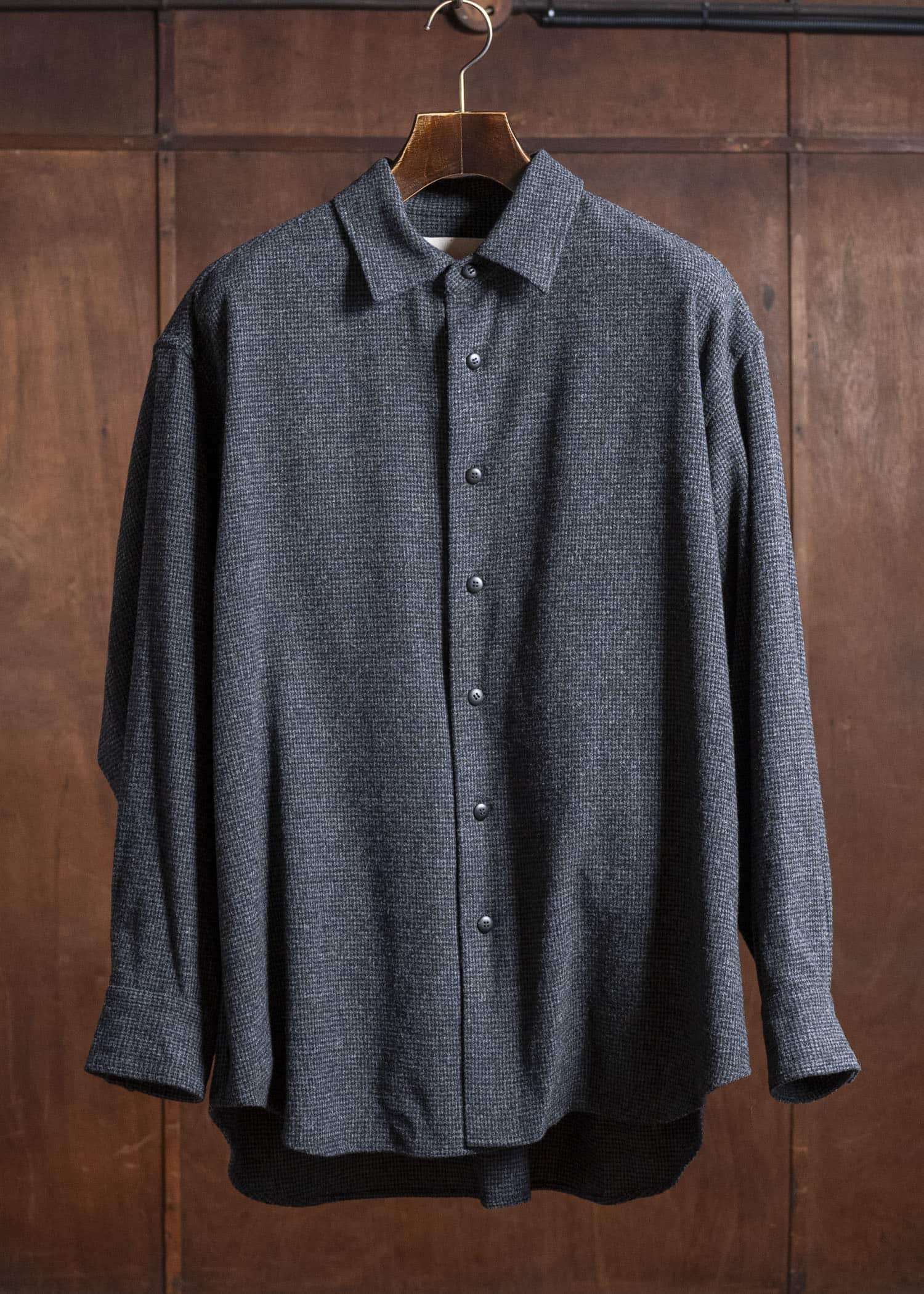 YOKO SAKAMOTO Shirt Jacket YS-25AW-12 HOUNDTOOTH – VISION OF FASHION