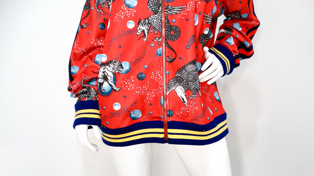 Gucci Space Animals Red Zip-Up Track Jacket – Vintage by Misty