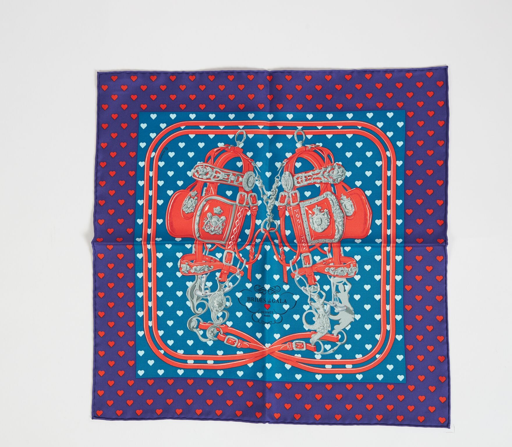 Hermès Purple Brides de Gala Love Scarf - Vintage Lux