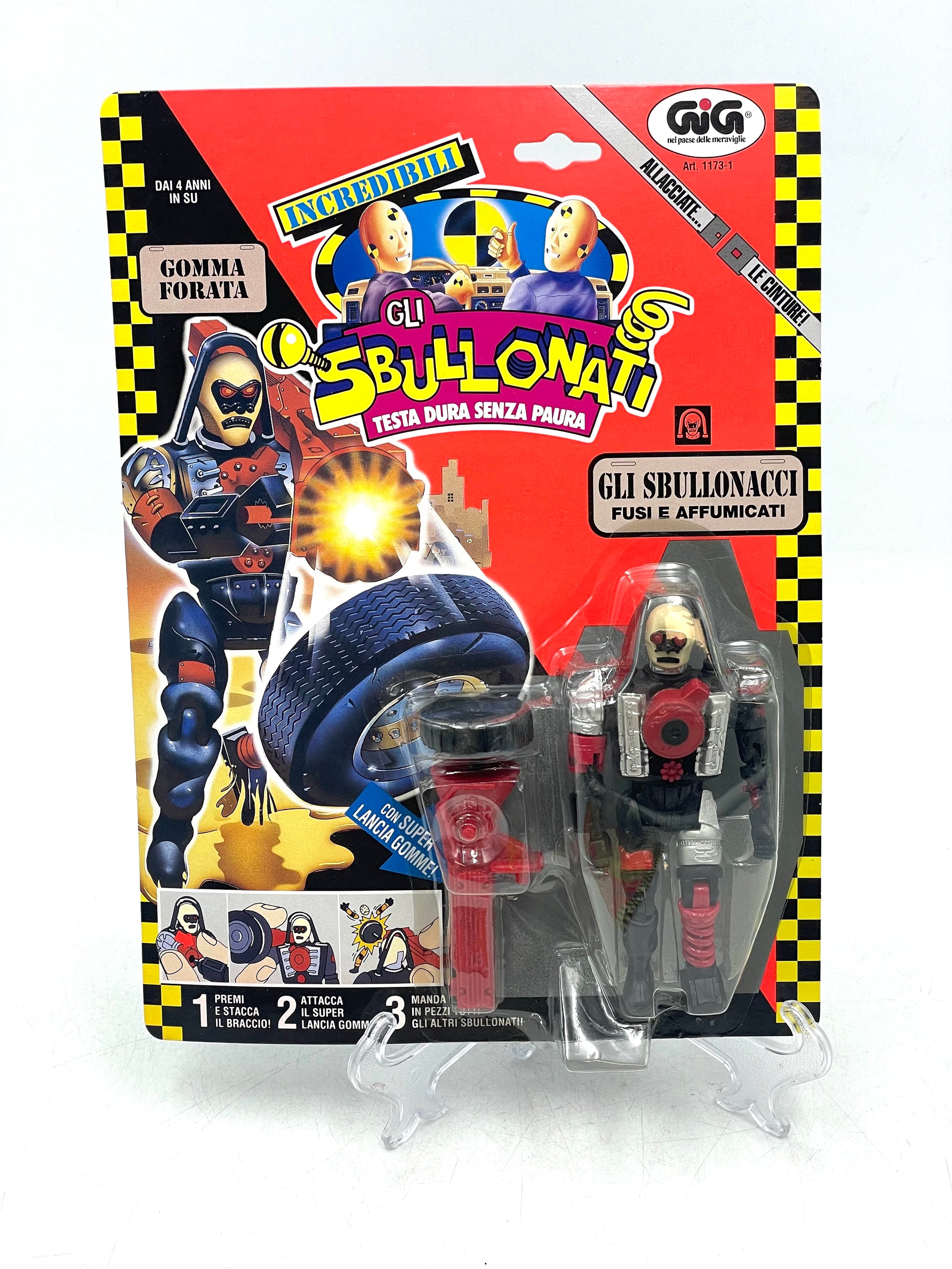 1992 Tyco GiG Crash Dummies Junkman Junkbot Gli Sbullonati Gomma