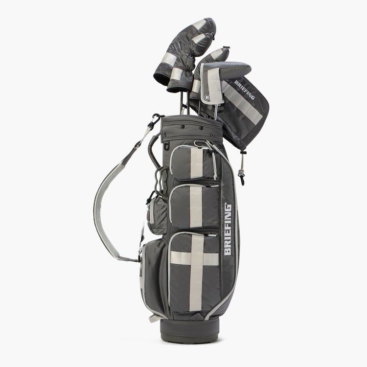 未使用品】BRIEFING キャディバッグ CR-6 ♯3 ライトグレー d