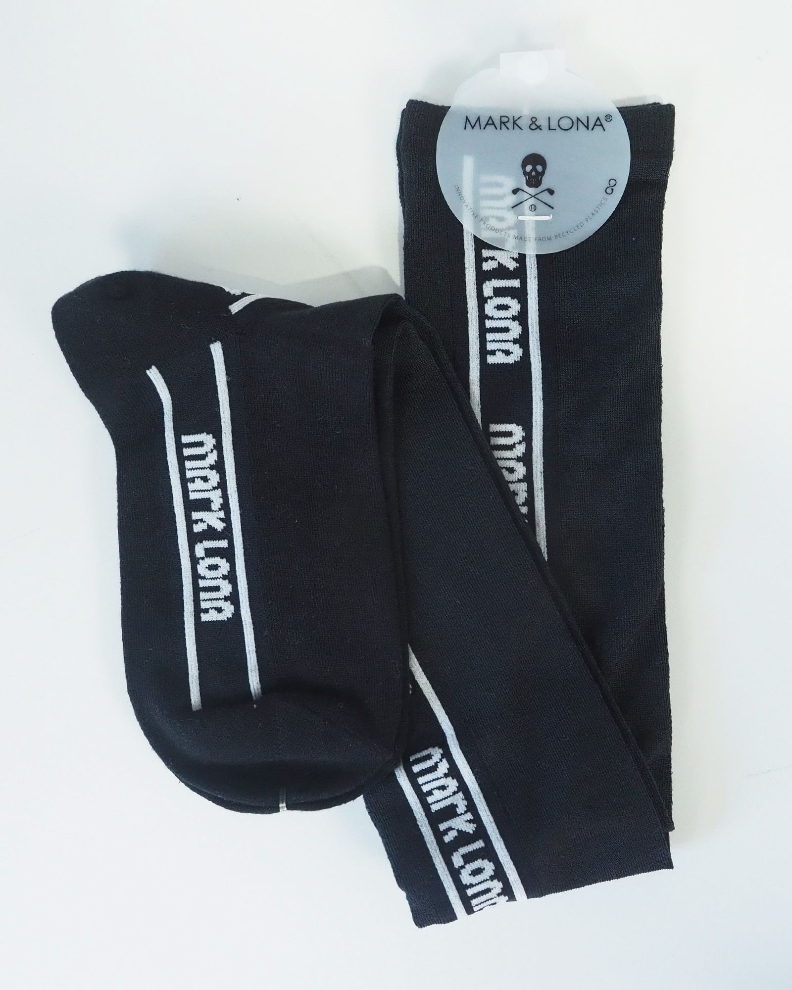 MARK&LONA】Golf or die ロゴ入りスカート ブラック 36 Golf or die