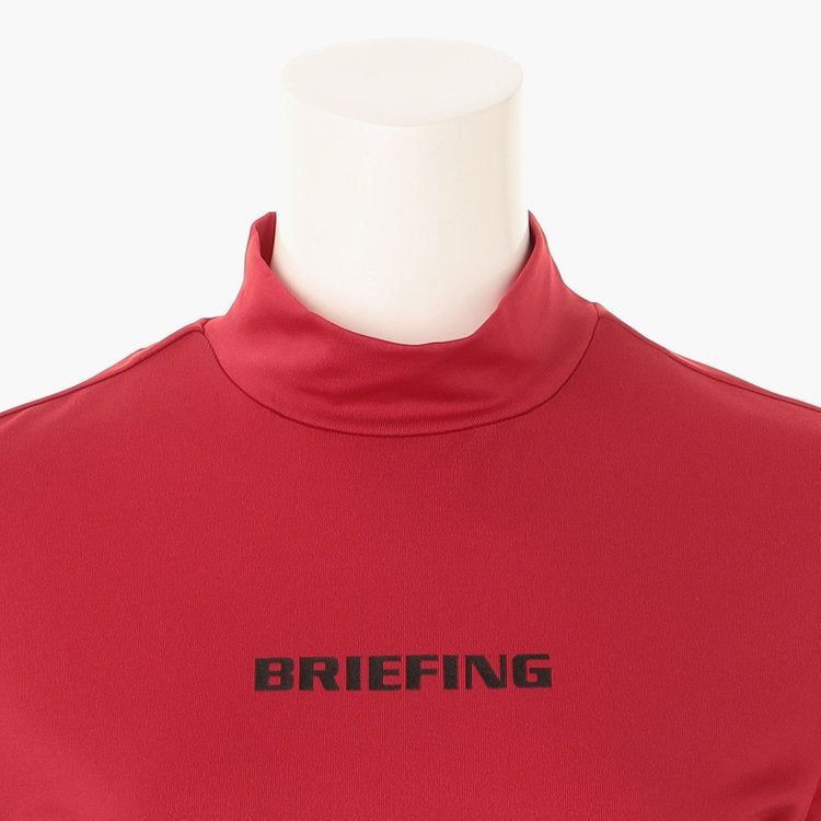 新品】BRIEFING ゴルフ レディース ハイネックシャツ レッド BRIEFING