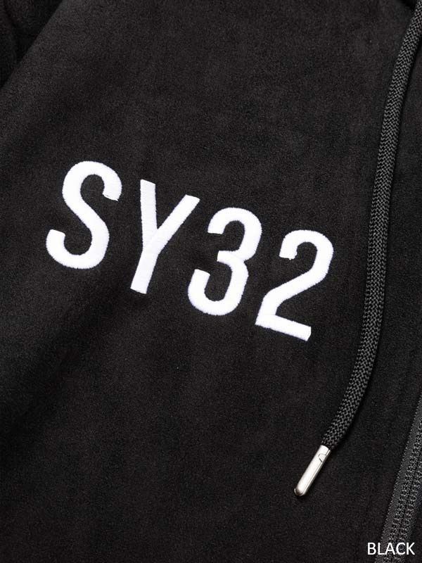SY32 by SWEET YEARS - ESTER SUEDE ZIP HOODIE | パーカー | ブラック