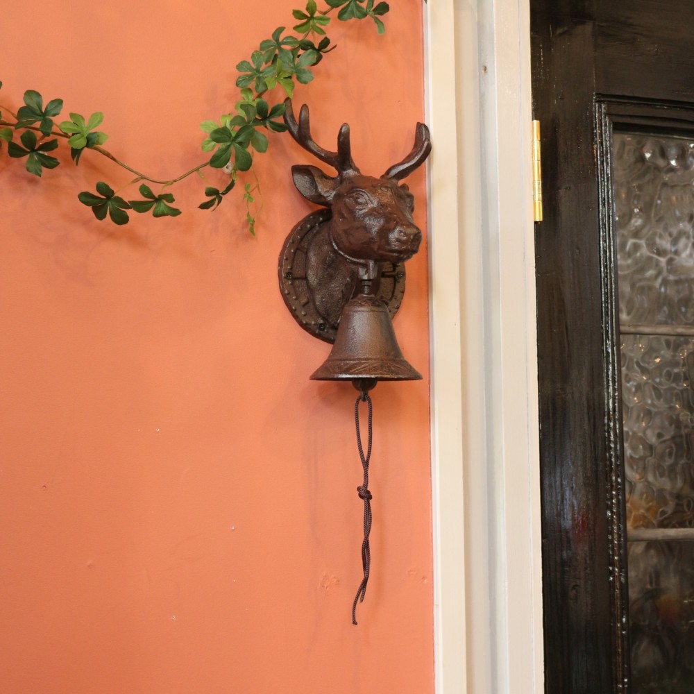 ハンティング・トロフィー風♪ ユニークなガーデンウォールベル TS1