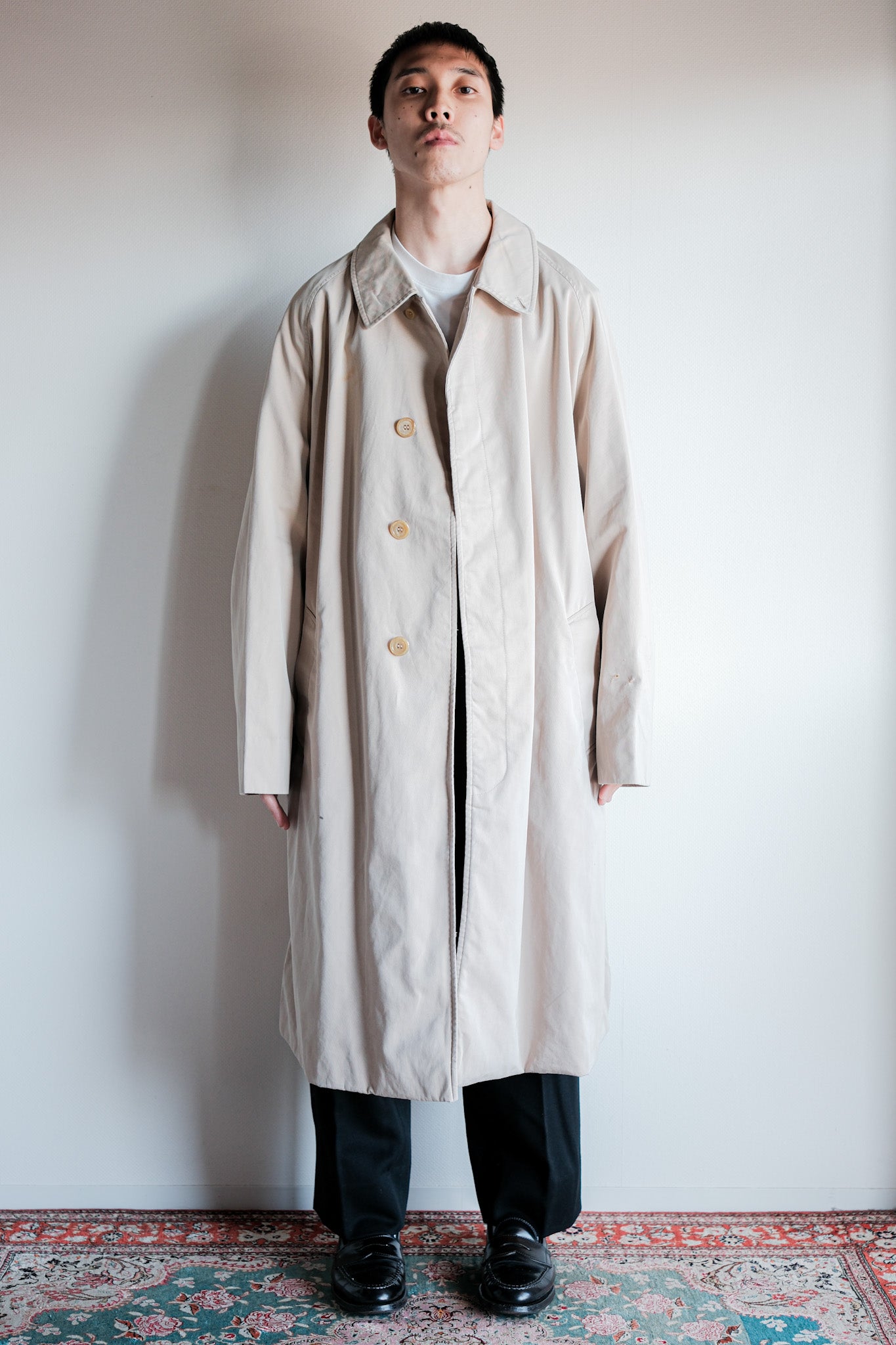 70's】Vintage Aquascutum Single Raglan Balmacaan Coat C100 Size.42REG