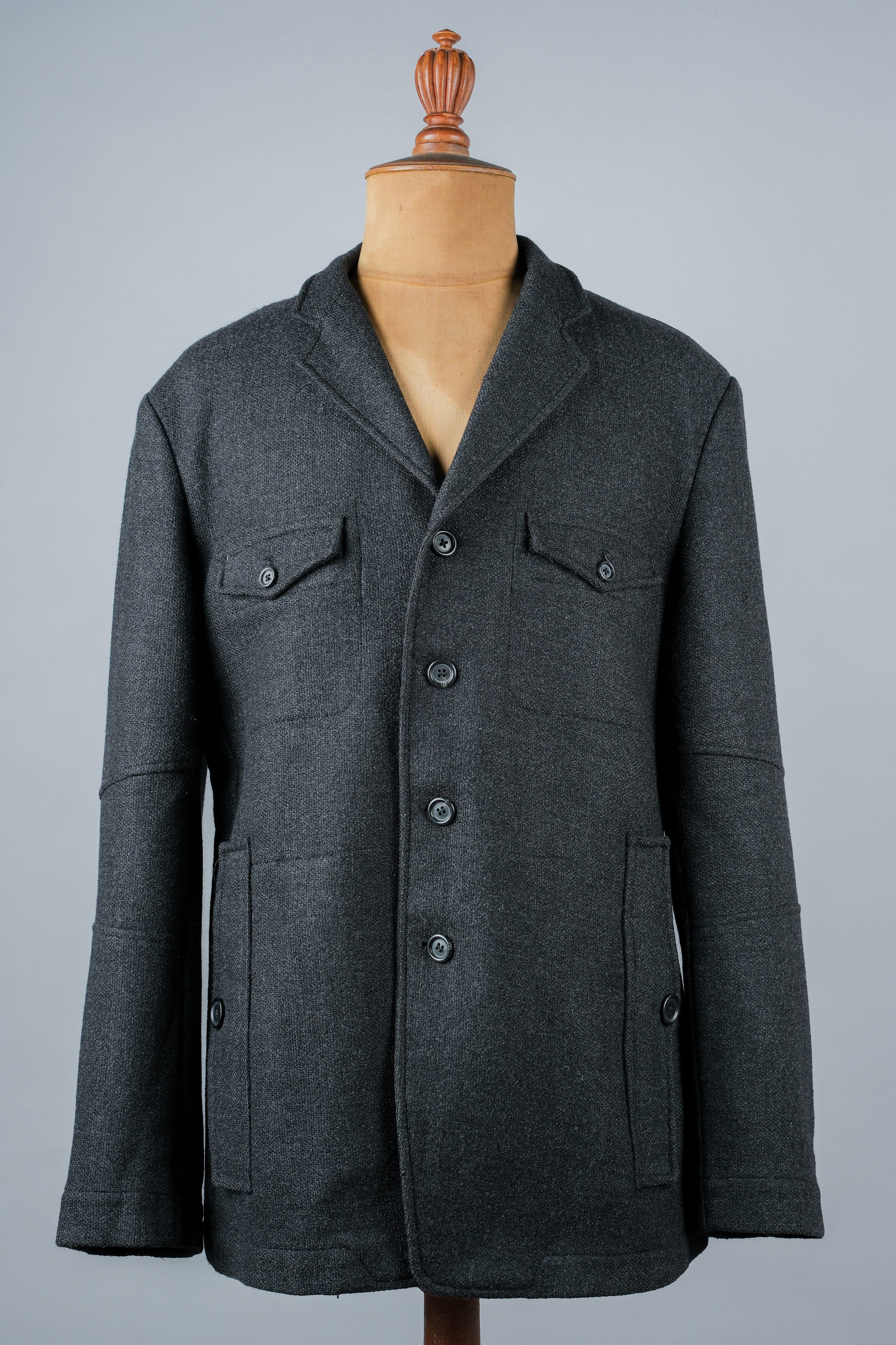 00's】Old DRIES VAN NOTEN 4 Pockets Wool Lapel Jacket