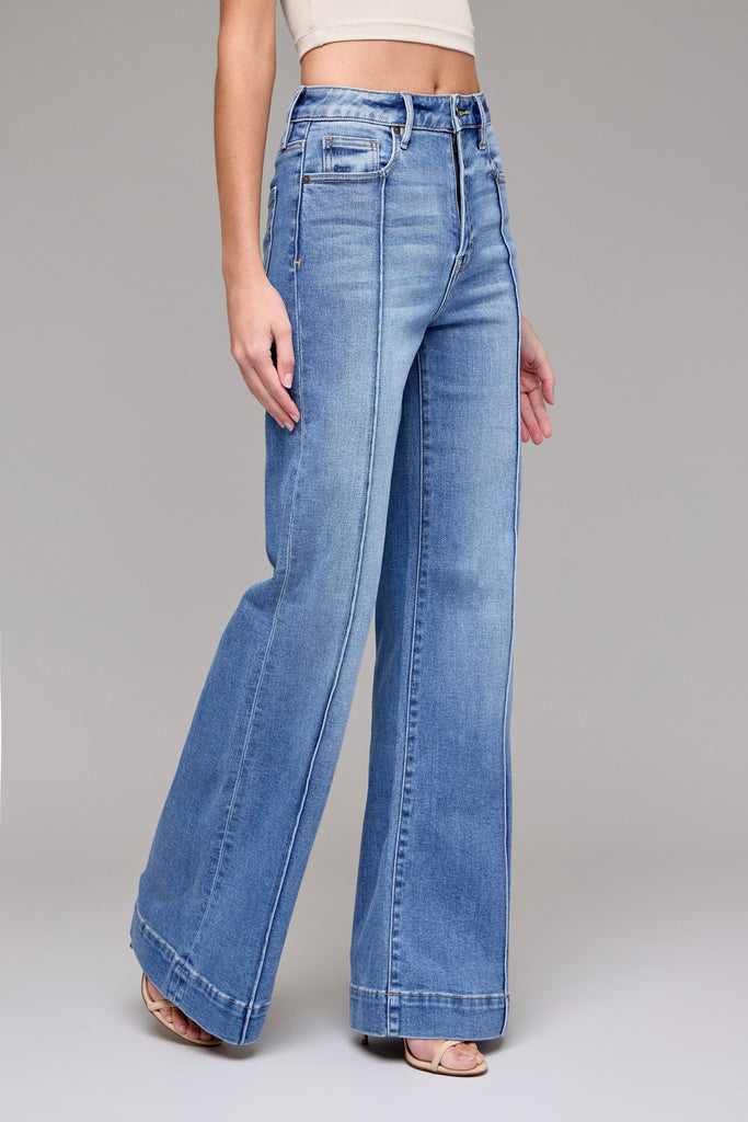 Happi Pintuck Flare Jeans | Vixen Collection | Seattle, WA