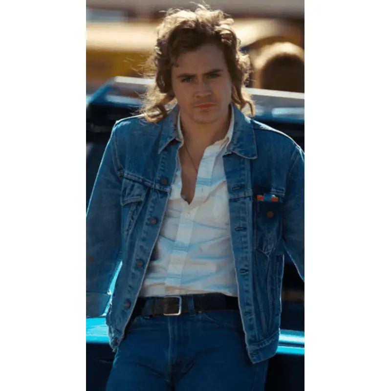 Stranger Things Season 4 Billy Hargrove Blue Jacket – Vintage Jacket