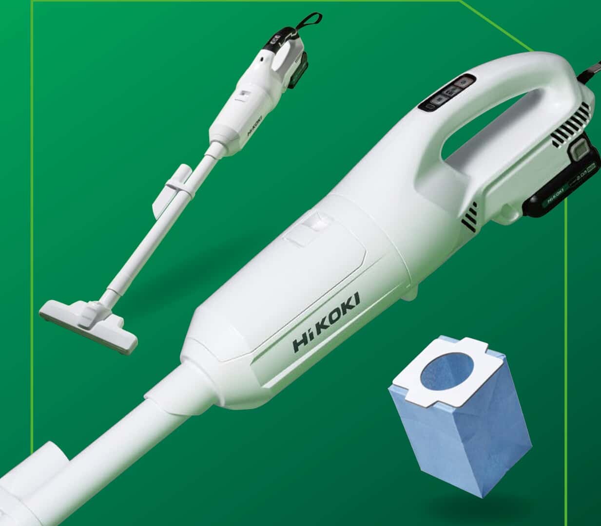 HiKOKI R18DPA/R12DPA コードレスクリーナを発売、紙パック式で清潔な