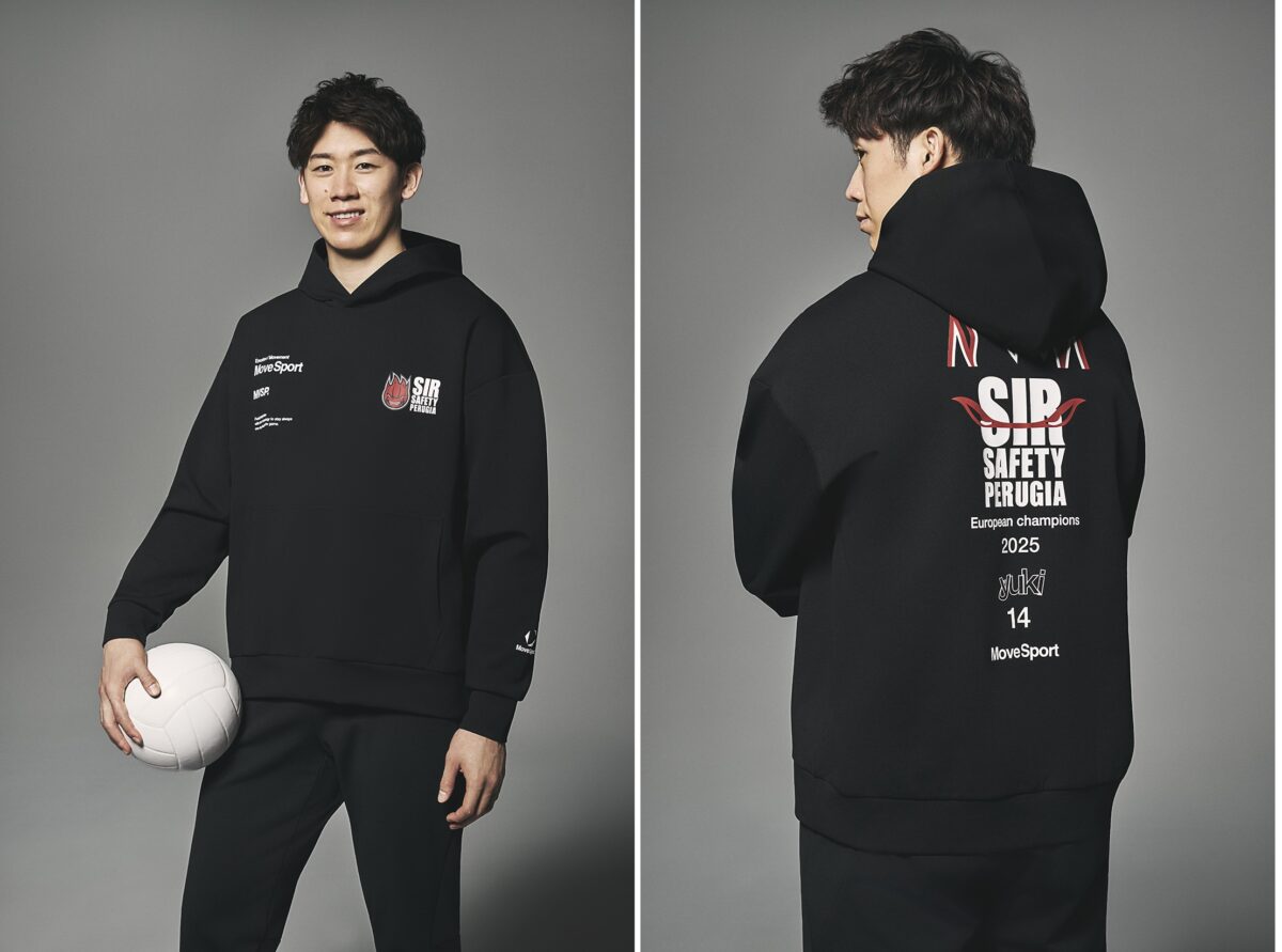 ムーブスポーツと石川祐希所属のペルージャがコラボ！ 限定アイテムを