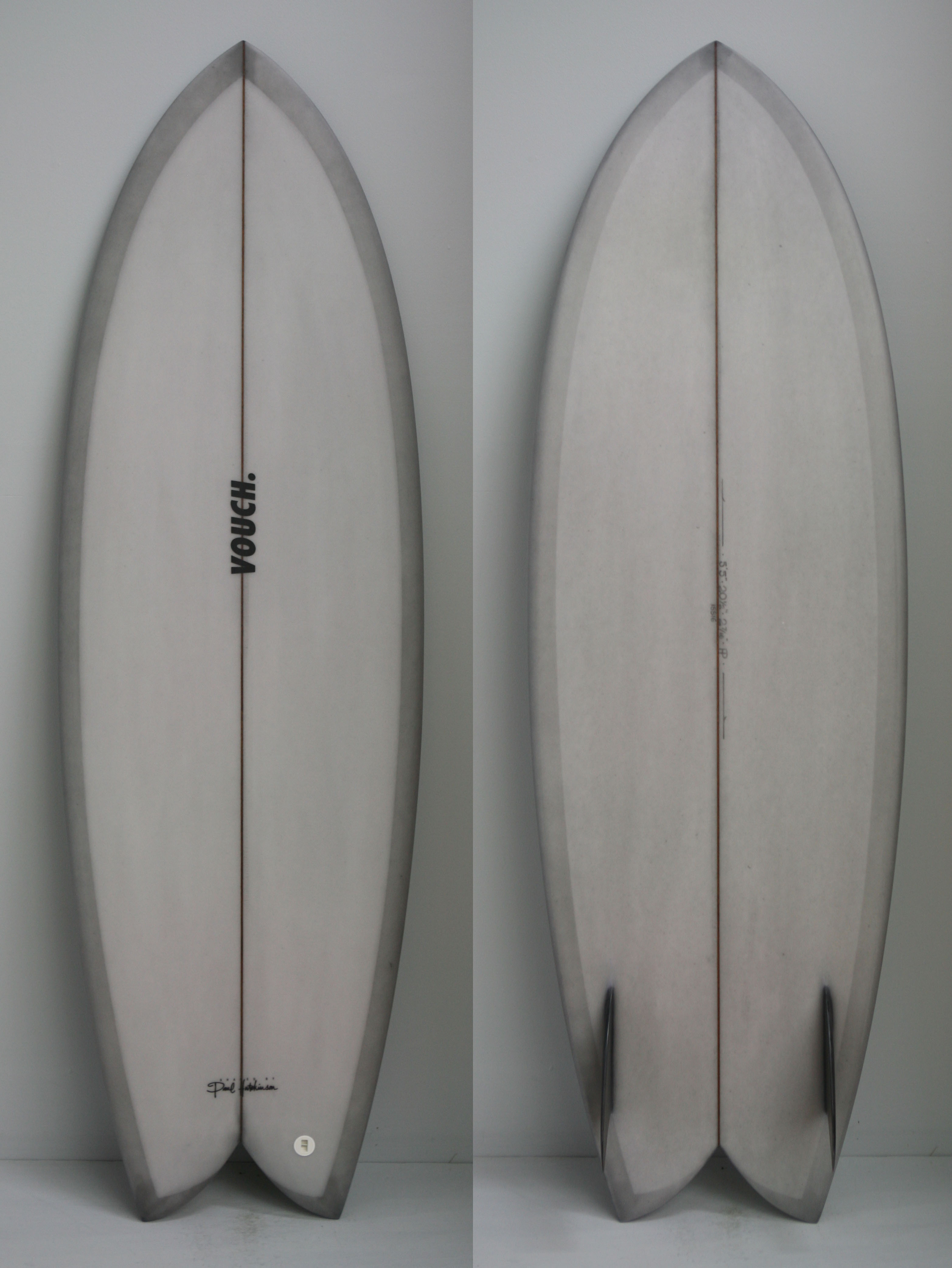 VOUCH Mid Vish 6'6 チャコール色 VOUCH Mid Vish 6'6 チャコール色