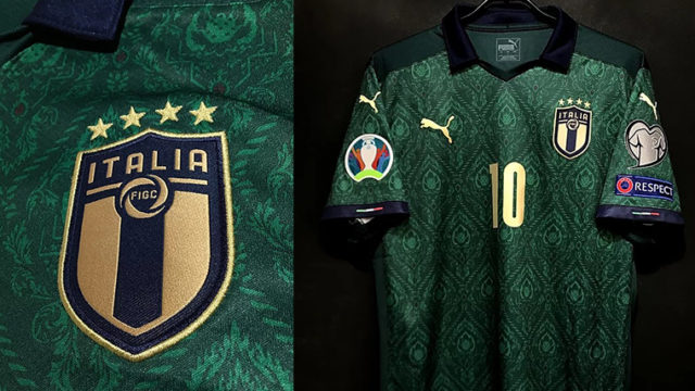 ルネサンス文化のグラフィックを採用！2019/20イタリア代表3rd