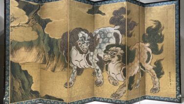 国宝-絵画｜唐獅子図屏風（狩野永徳筆）［三の丸尚蔵館/東京