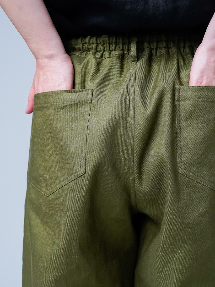 リネンソロテックス】立体を操る 魅惑のリネンサーカスパンツ