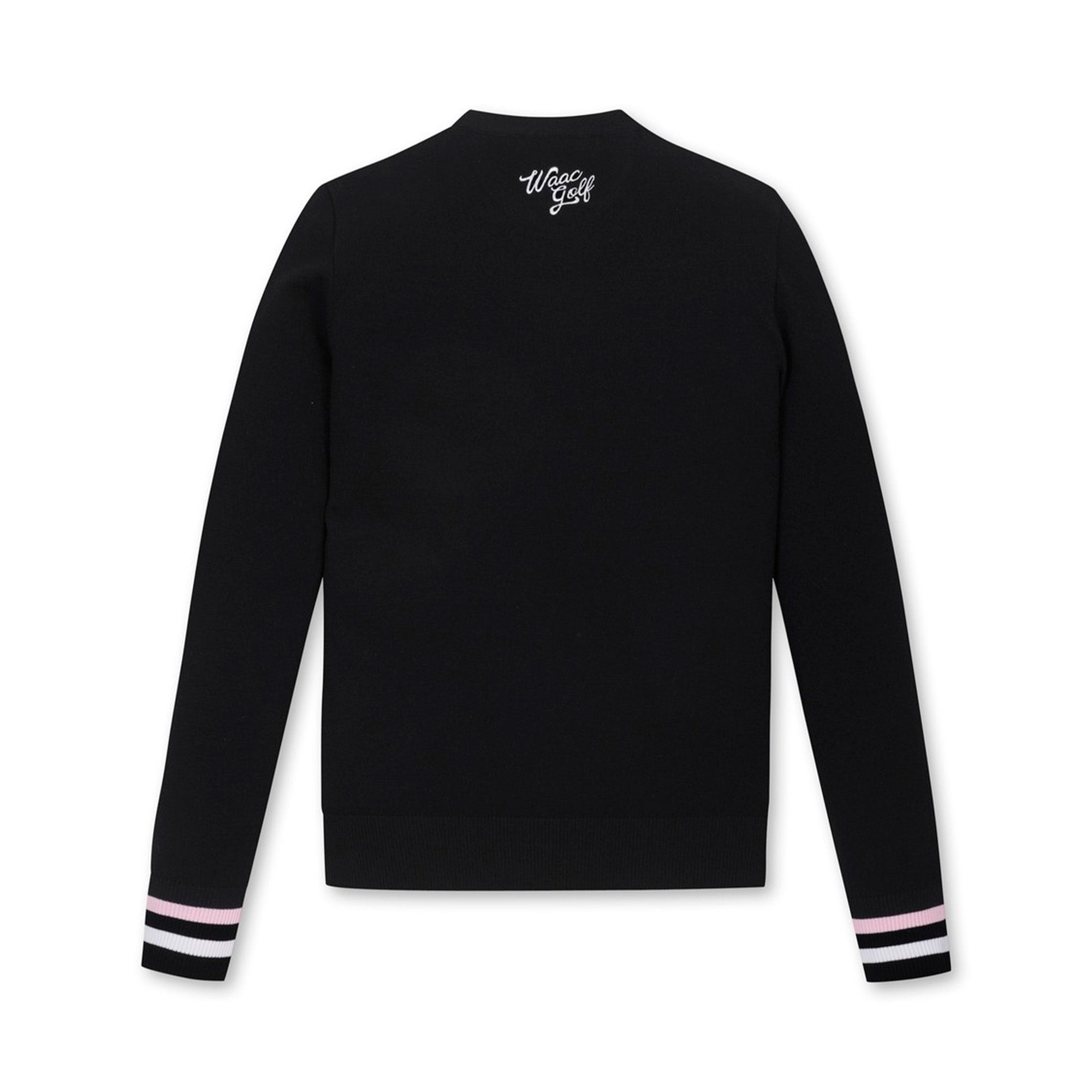 まりも様用　WAAC 黒 セーター マシュマロタッチ ニット レディース 長袖 無地・再入荷 メール便不可