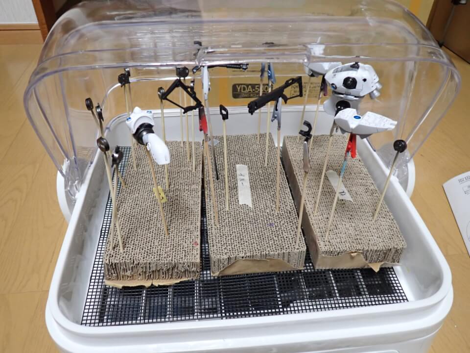 時短！】プラモデルの乾燥時短とホコリ対策。あの山善の食器乾燥機