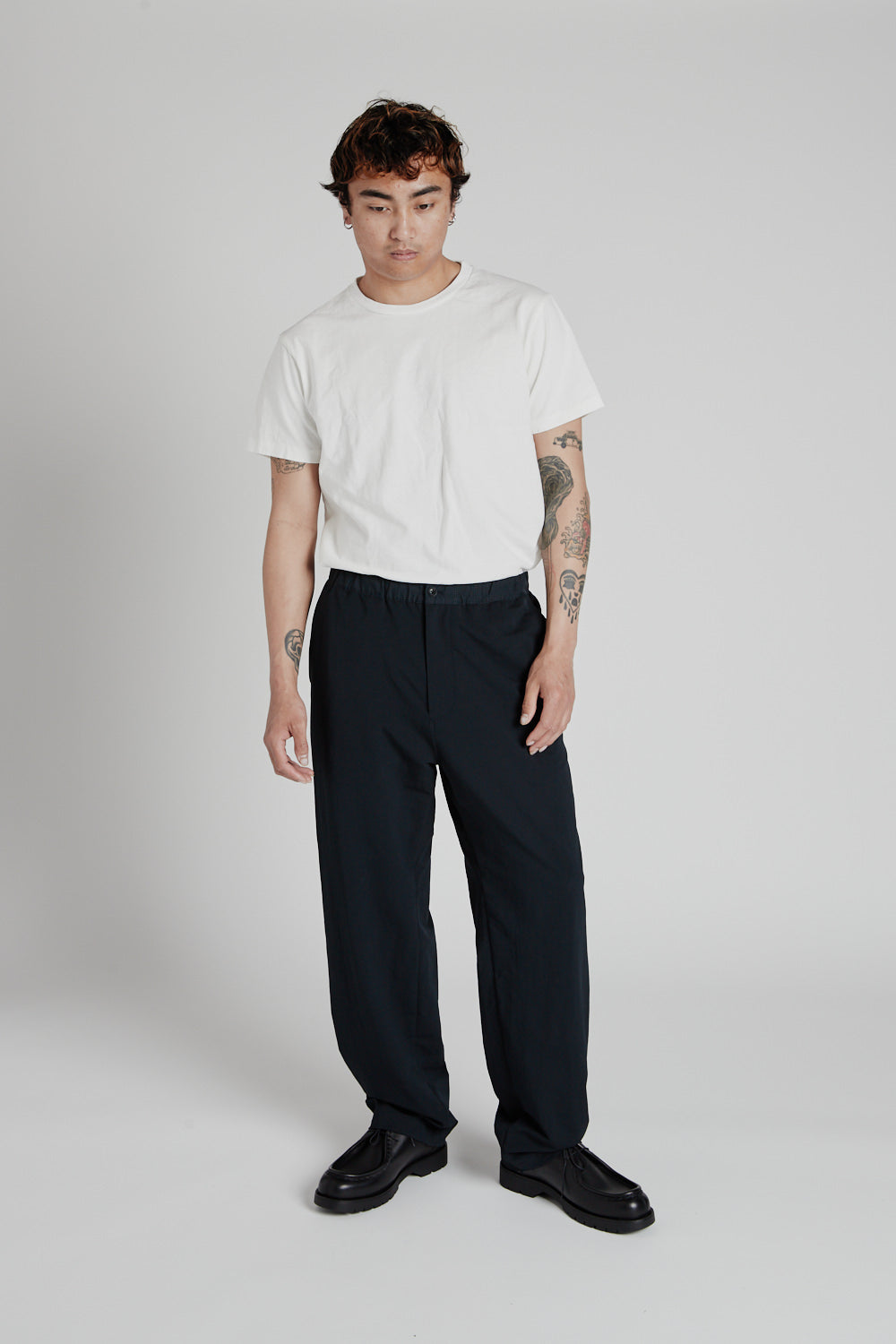 Nanamica ALPHADRY Wide Easy Pants - Black | Wallace Mercantile Shop