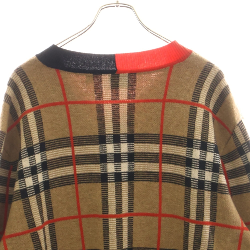 BURBERRY(バーバリー) 20SS Check Merio Wool Jacquard Sweater ノバ
