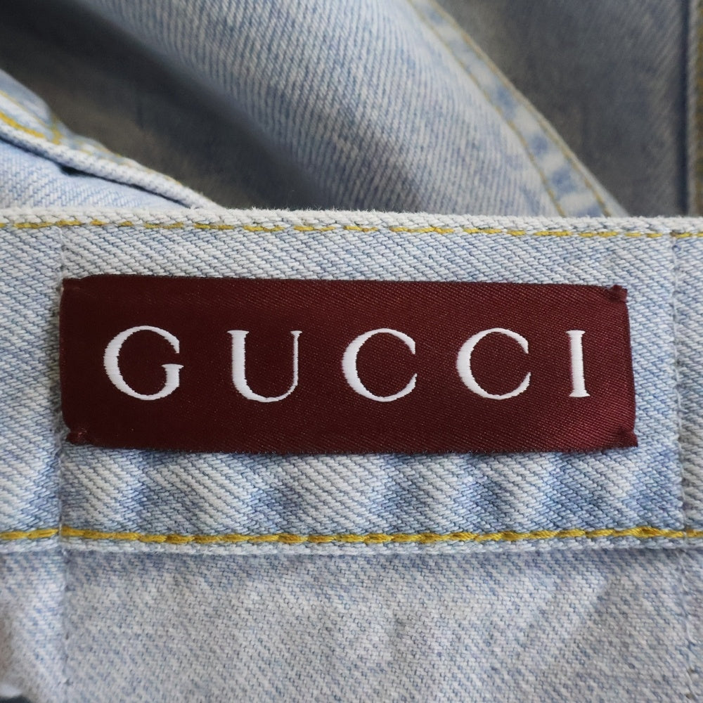 GUCCI(グッチ) 25SS Five-Pocket Jeans GGプリント ボタンフライデニム