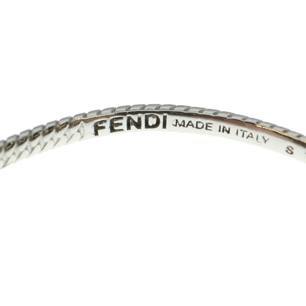 FENDI(フェンディ) バゲット バングル FFロゴ ブレスレット シルバー