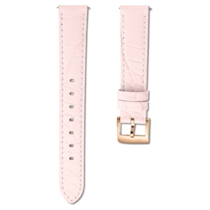 Swarovski Passage Chrono Pink Dial Pink Leather Strap Watch for Women