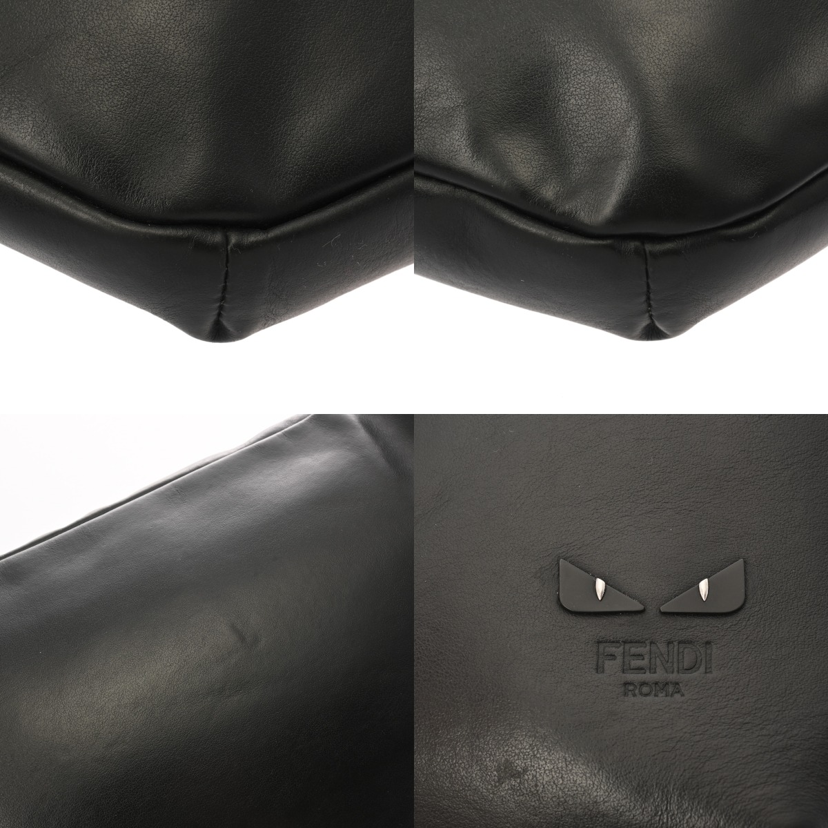 フェンディ ボディバッグ ブラック 7VA434 レザー メンズ バッグ 【bag
