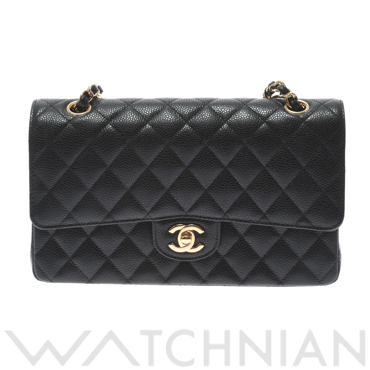 シャネル / CHANEL マトラッセ クラシック ハンドバッグ 25cm ブラック