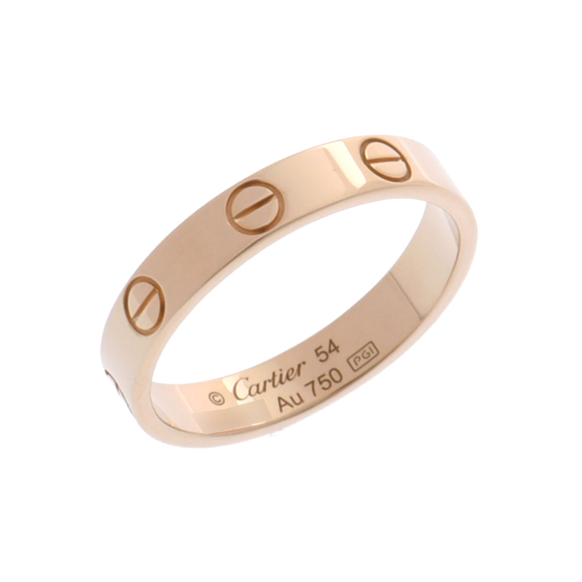 カルティエ ミニラブリング #54 ゴールド K18イエローゴールド YG