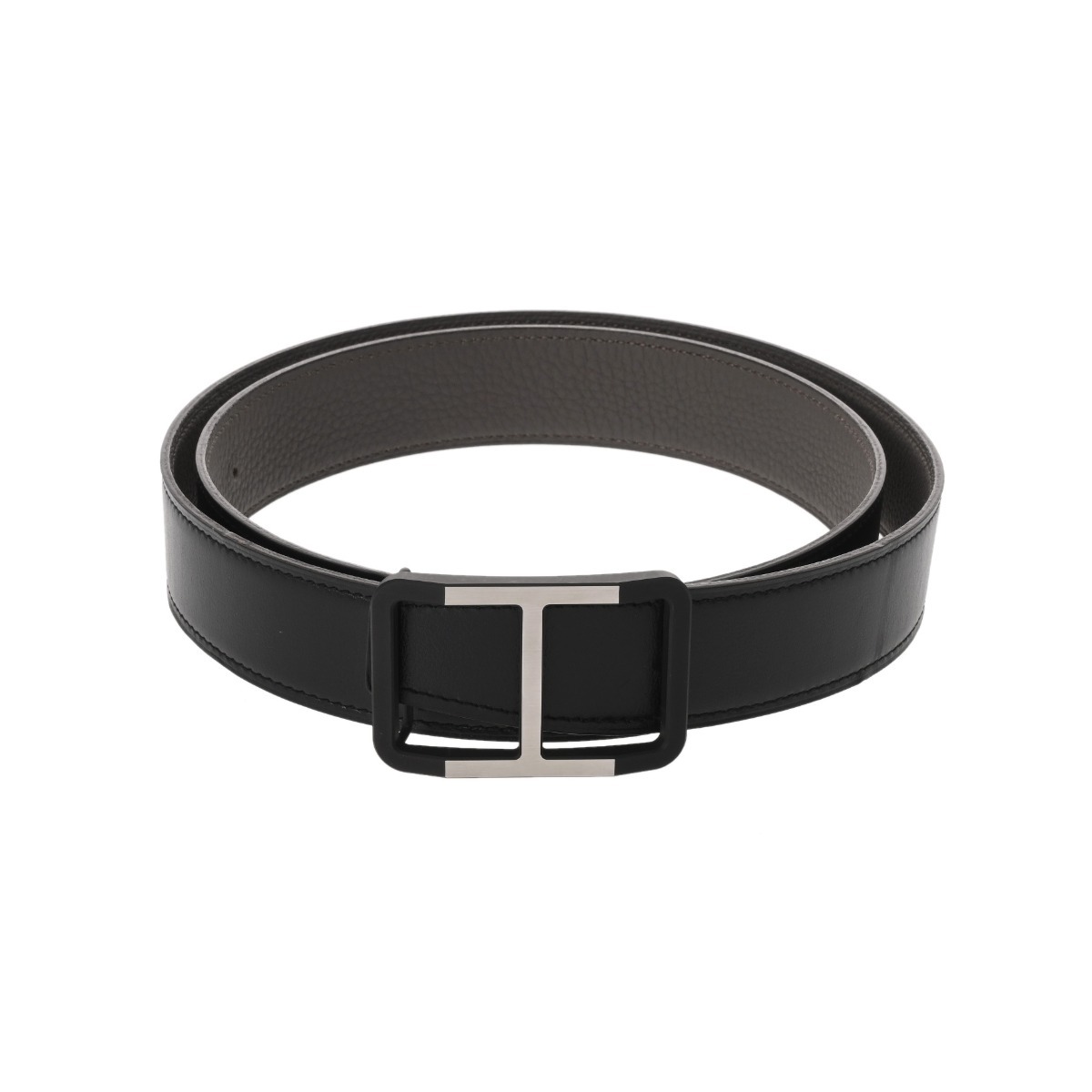 エルメス ベルトバックル＆リバーシブルベルト #85 ブラック/エタン