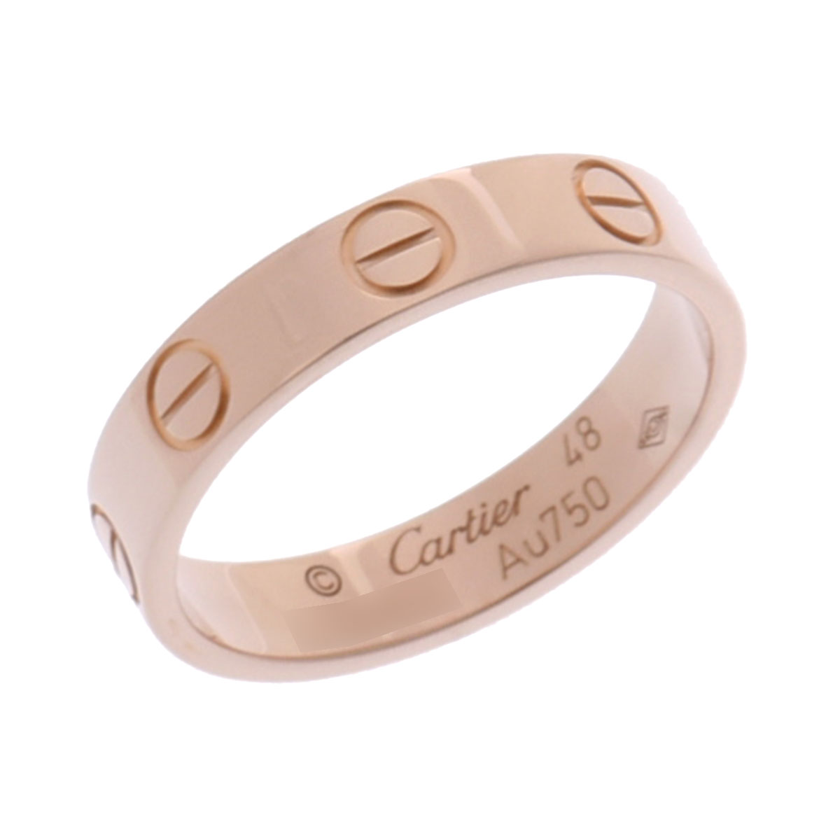 カルティエ ラブリング #60 シルバー CRB4084760 K18ホワイトゴールド