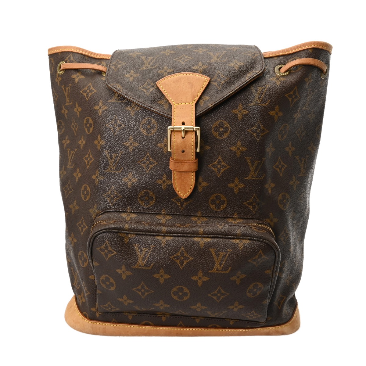 ルイ ヴィトン モノグラム モンスリ GM ブラウン M51135 モノグラム