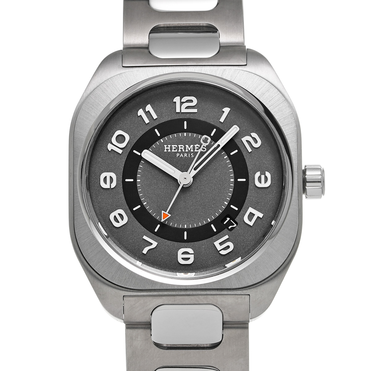 エルメス H08 42MM SP1.741 グレー メンズ 時計 【中古】【wristwatch