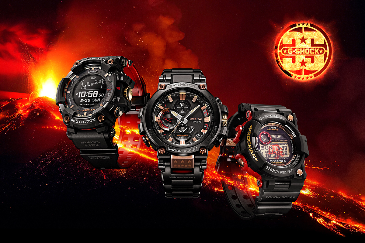 G-SHOCK 35周年記念モデル】地球誕生時のマグマの海を表現した「MAGMA