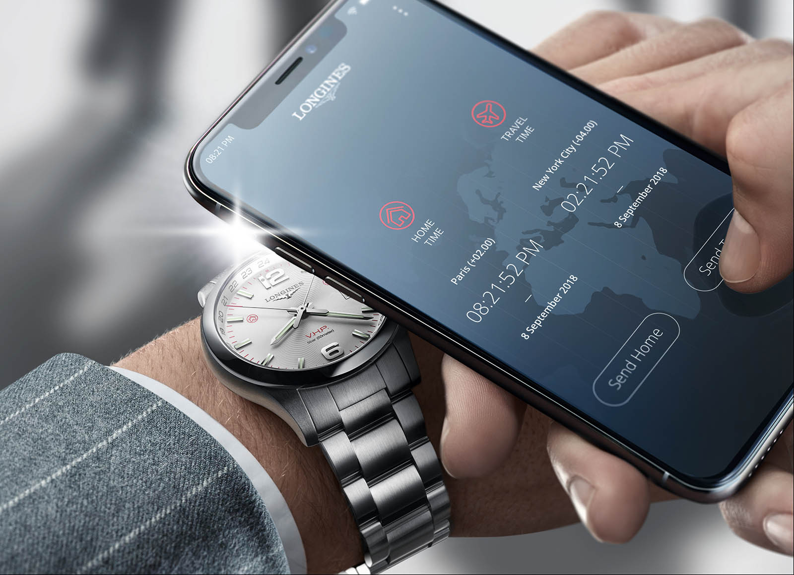 Introducing the Longines Conquest V.H.P. GMT Flash Setting | SJX