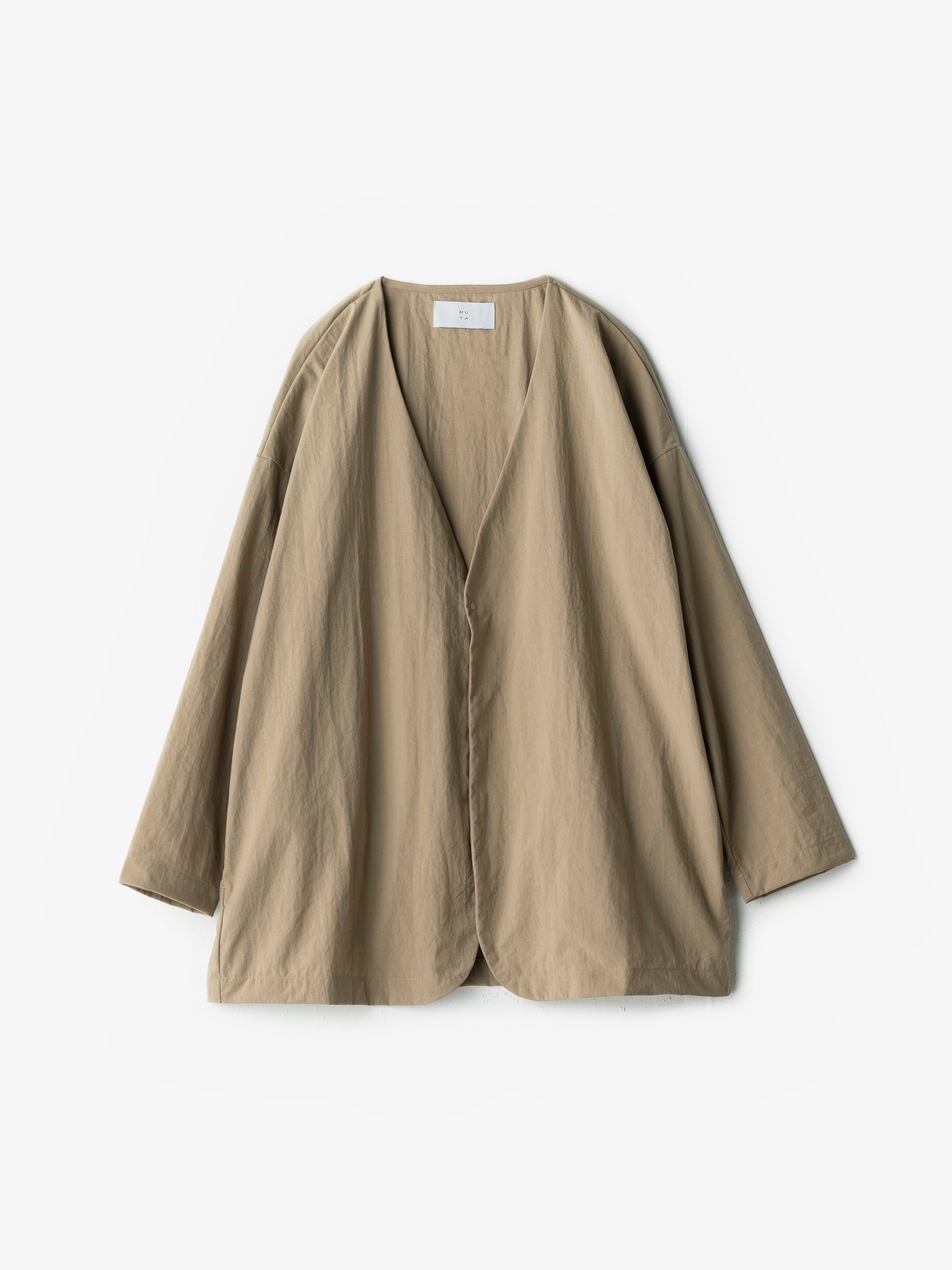 ナイロン ラウンドカーディガン｜MUYA