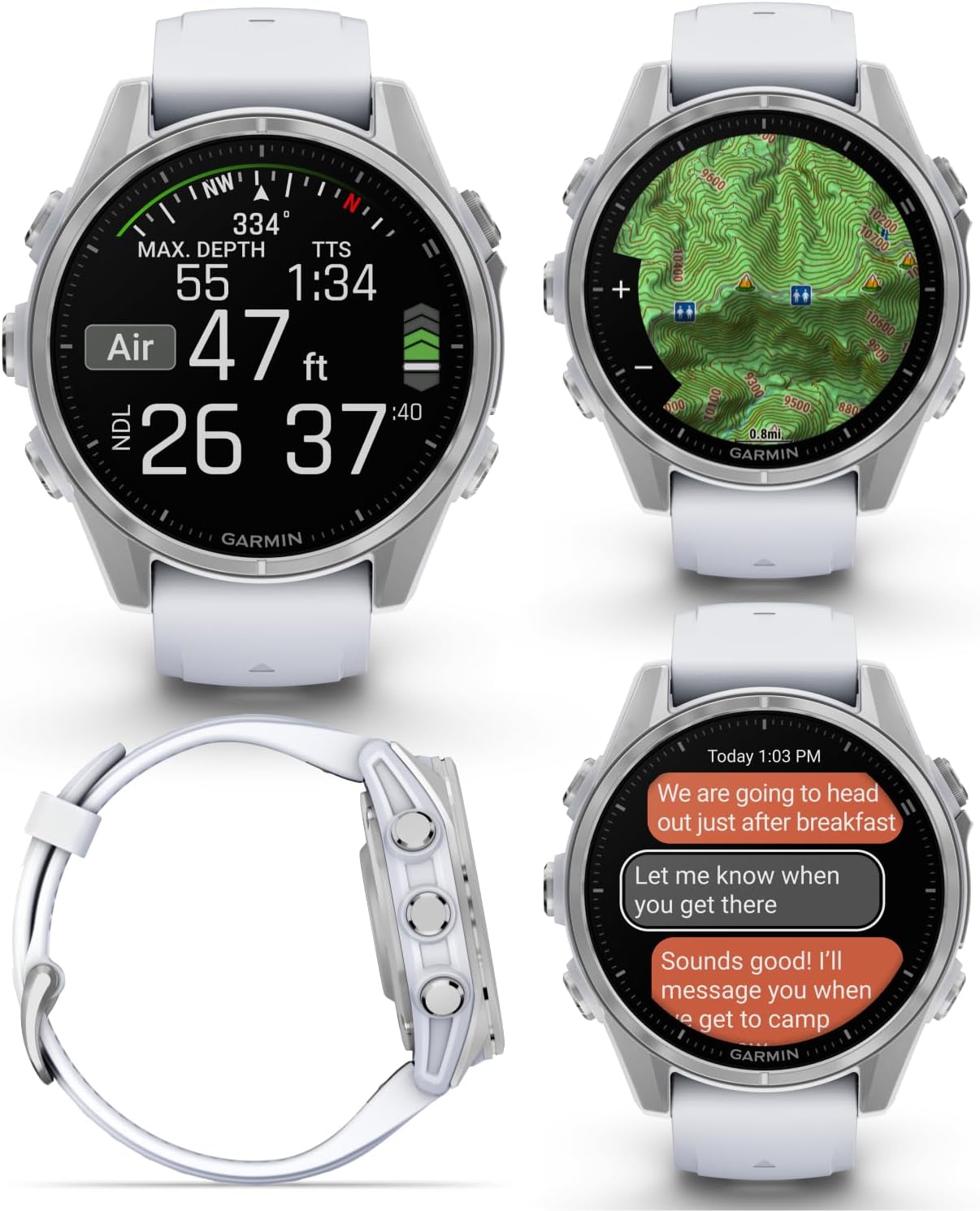 Garmin fenix 8 – 43 mm, AMOLED Multisport GPS Smartwatch, Silver with
