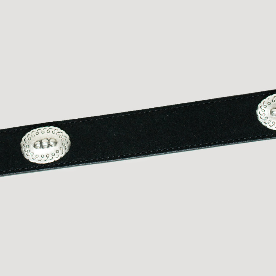 ALBERTO LUTI/Suede Concho Belt/Black – WEARLNESS