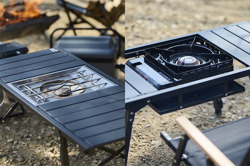 あの「タフまる」もジャストフィット！ アルペンの新作テーブルの便利