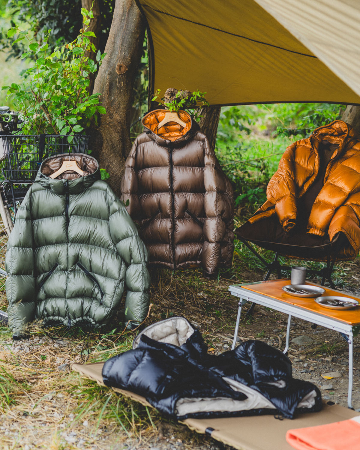 ほぼ未使用 OutdoorBase ダウン寝袋 800FP 高品質 グリーン ほぼ未使用