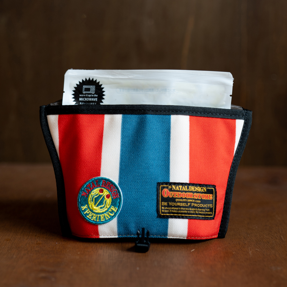 ネイタルデザイン ペーパーポーチ レトロストライプ NATAL DESIGN 2点