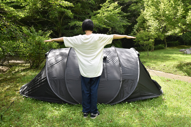 ライシン 】スタッフレビュー BIGサイズのポップアップテント。試し