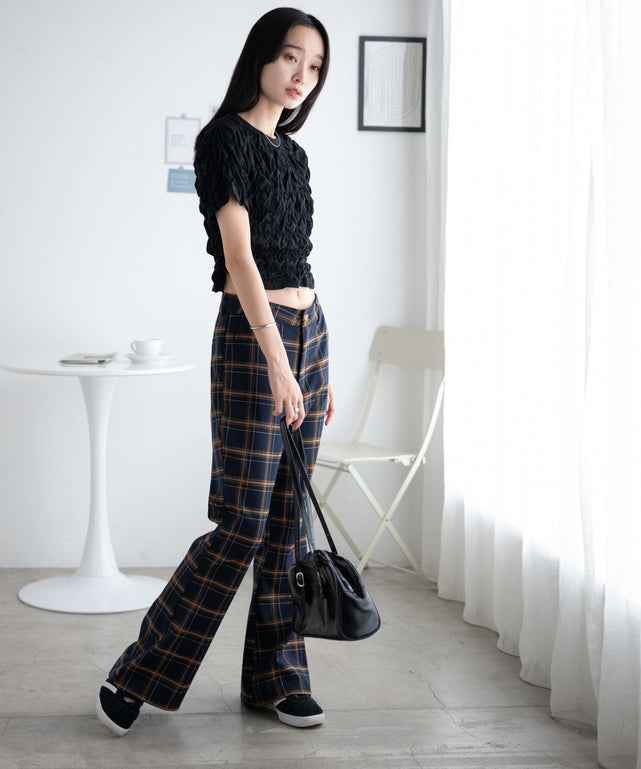 チェックフレアスラックス｜WEGO（ウィゴー） – WEGO ONLINE STORE