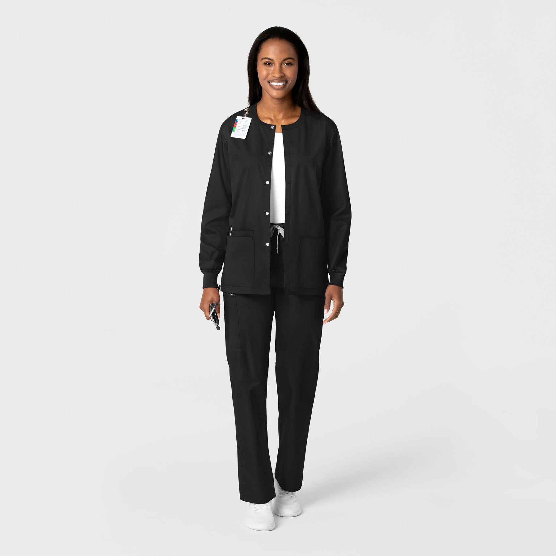 WonderWORK Unisex Snap Front Scrub Jacket – Wink Scrubs