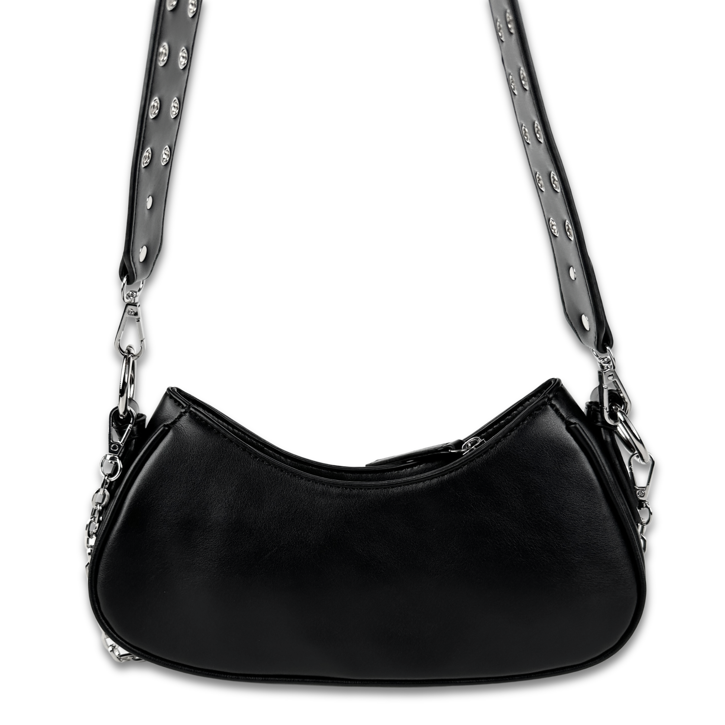Y2k Convertible Double Belt Shoulder Bag by Wicked Misfit